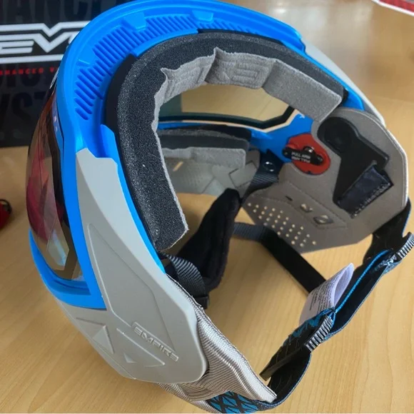 Empire Paintball Mask EVS Gray/Cyan 21664 new - Picture 4 of 10